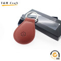 Custom Made Leather PU Keyring with Engraving Logo